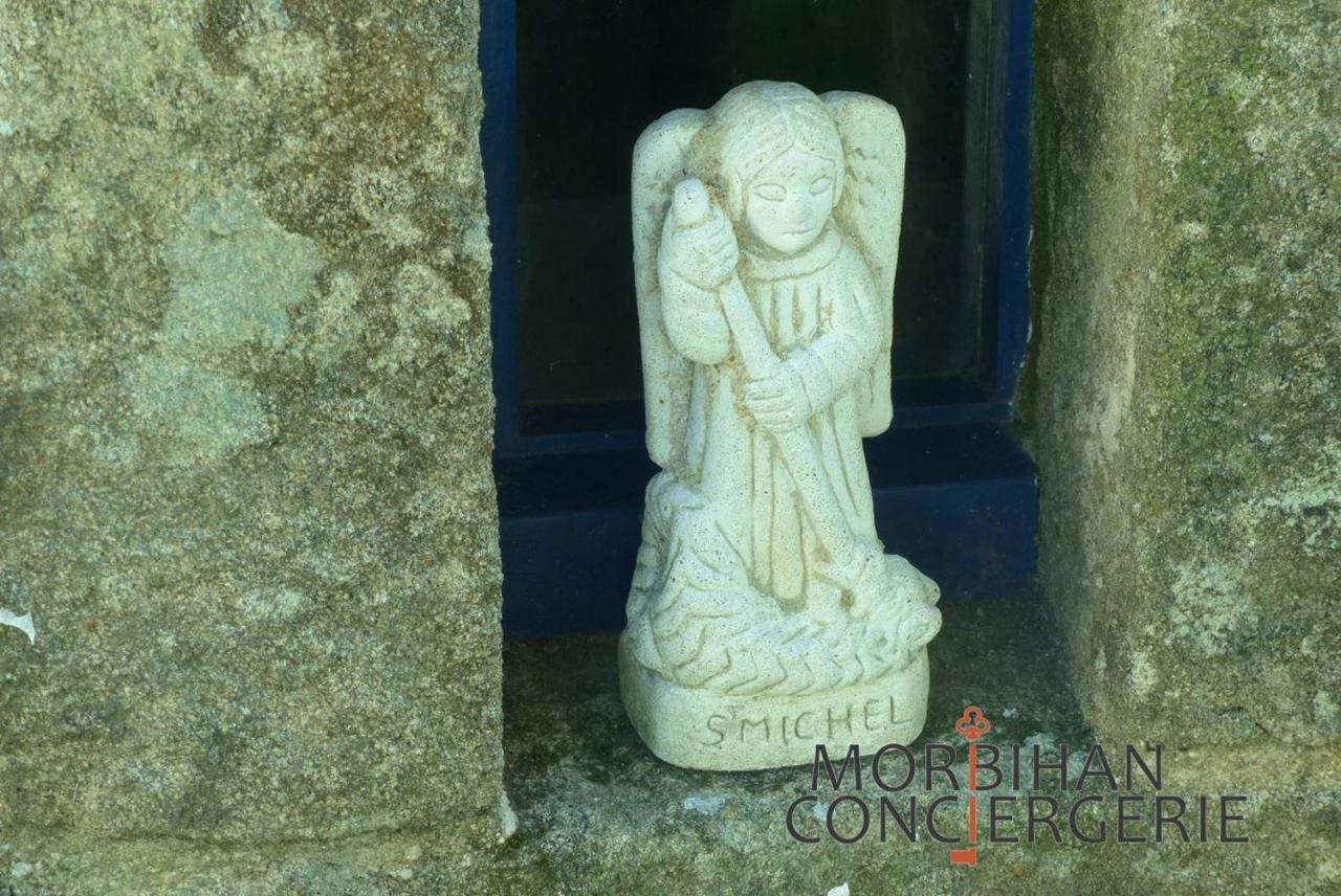 Villa Belle longère en campagne à Larmor Baden Esterno foto