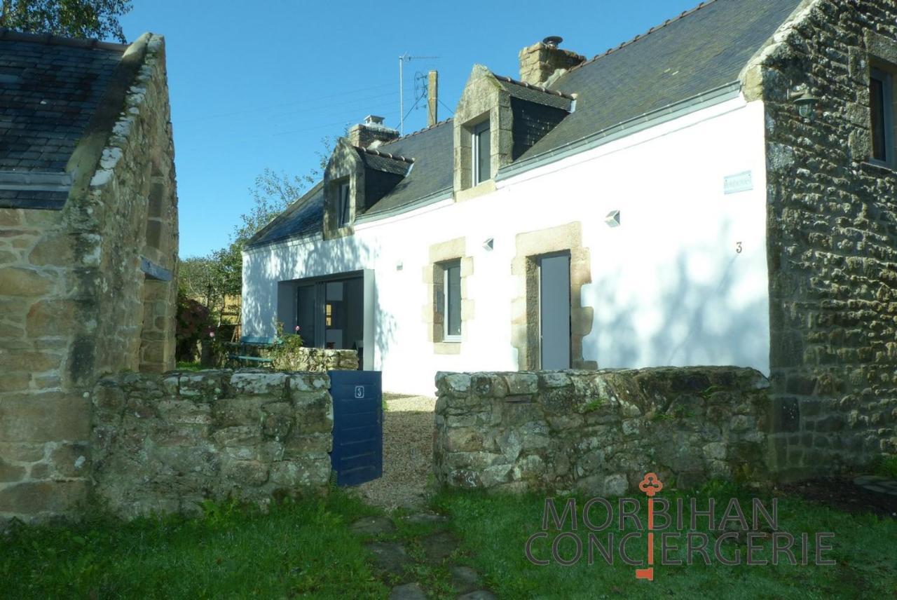 Villa Belle longère en campagne à Larmor Baden Esterno foto